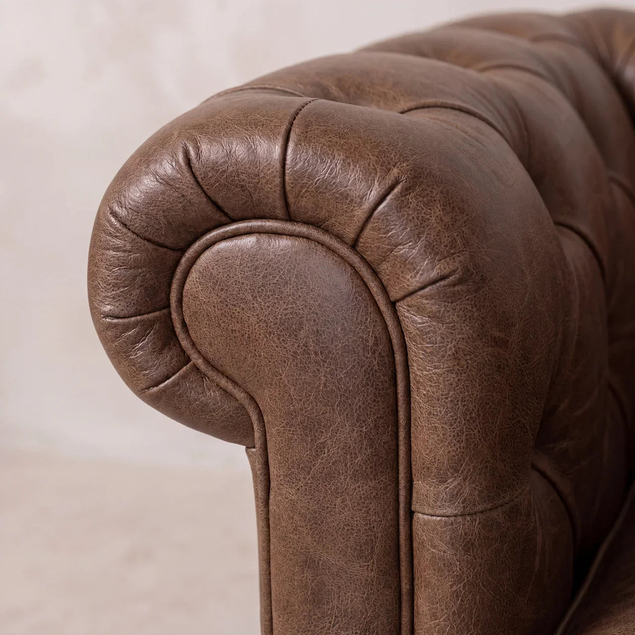 Buffalo Leather Chesterfield