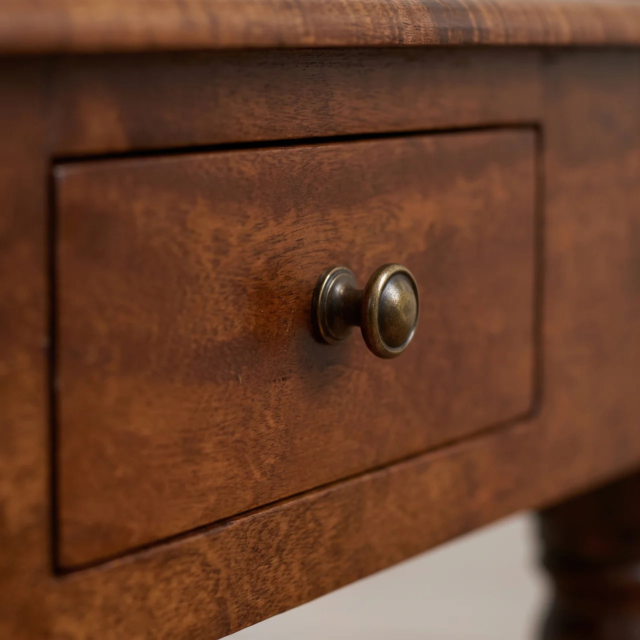 Chestnut Turned Leg Writing Desk
