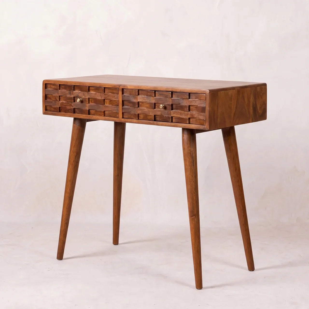 Tile Carve Chestnut Console