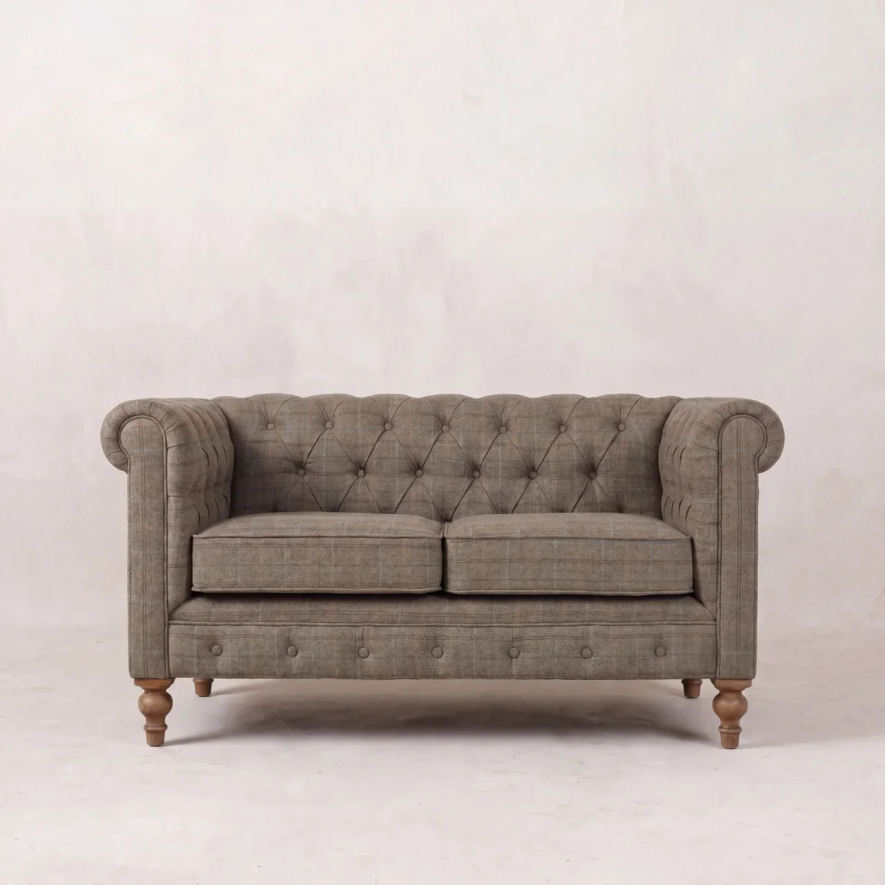 Multi Tweed 2 Seat Chesterfield