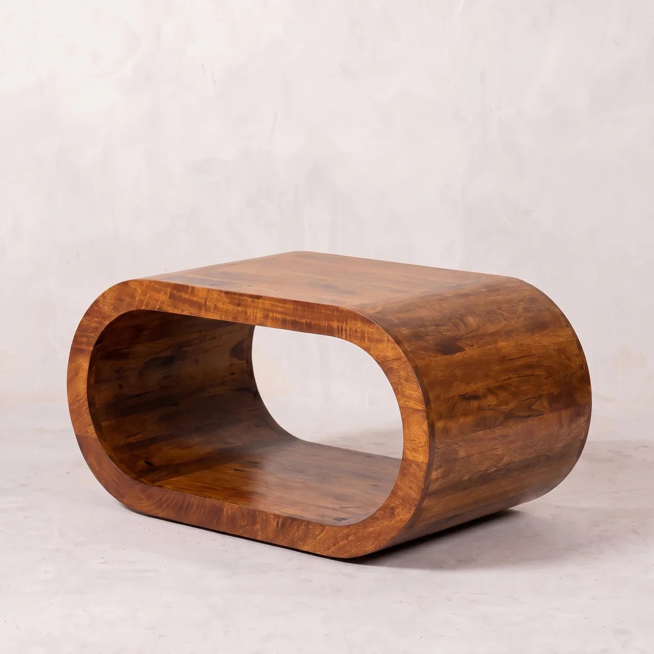 Arlo Solid Mango Wood Coffee Table in Chestnut