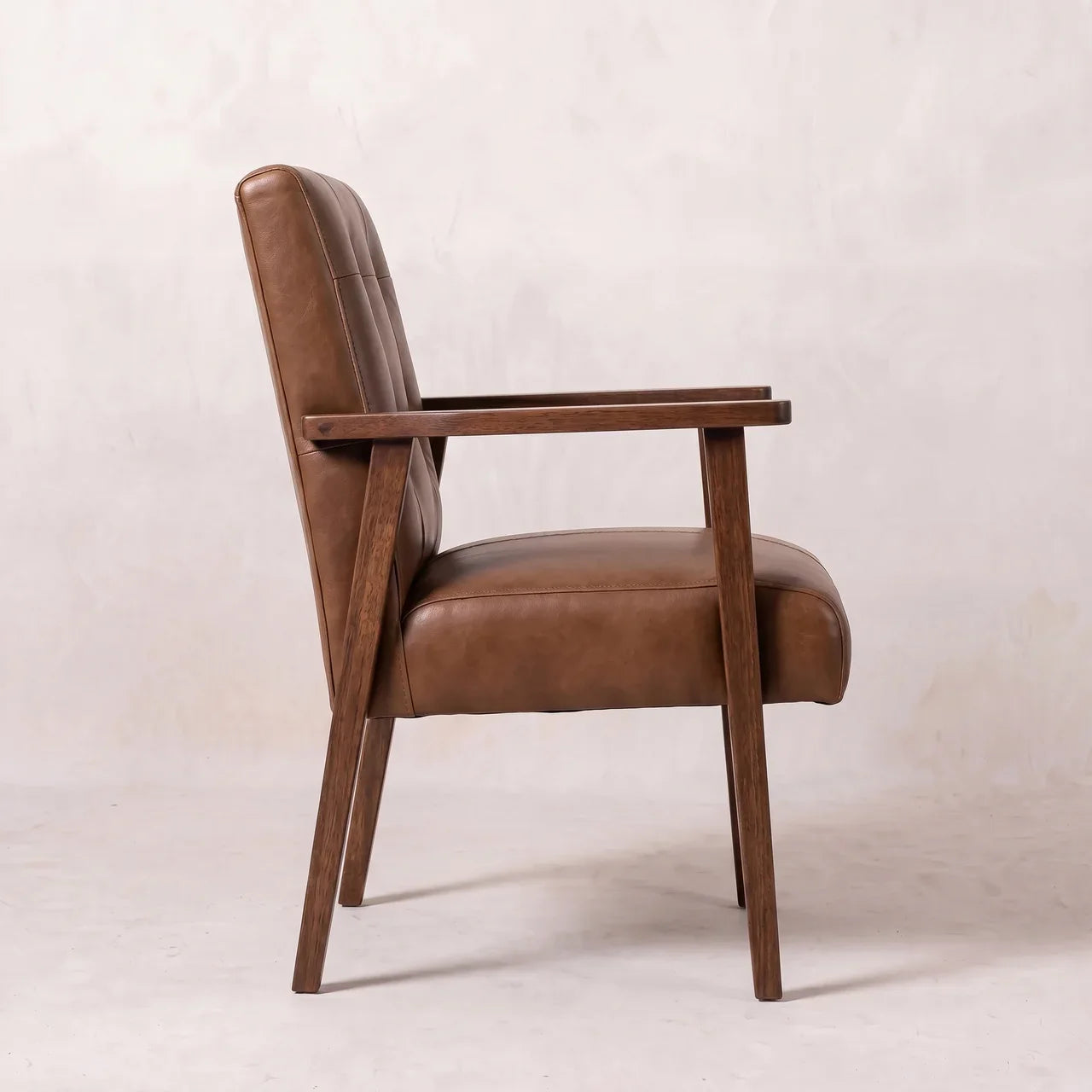 Brown Buffalo Leather Chair