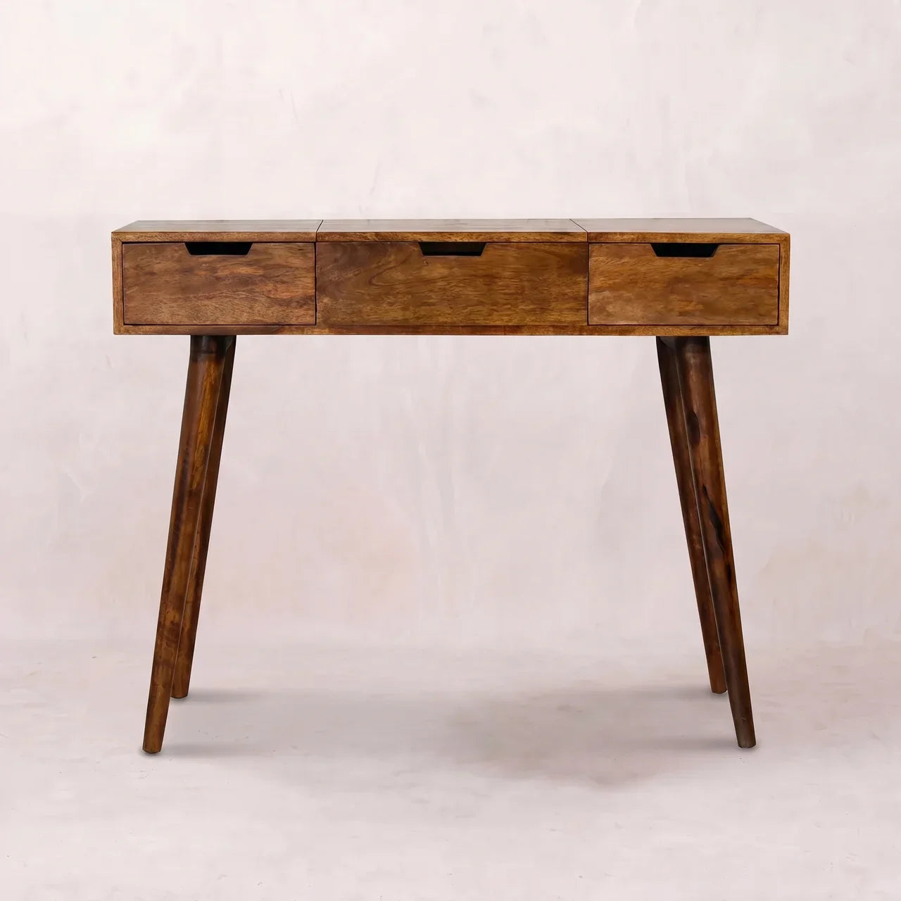Chestnut Foldable Mirror Table