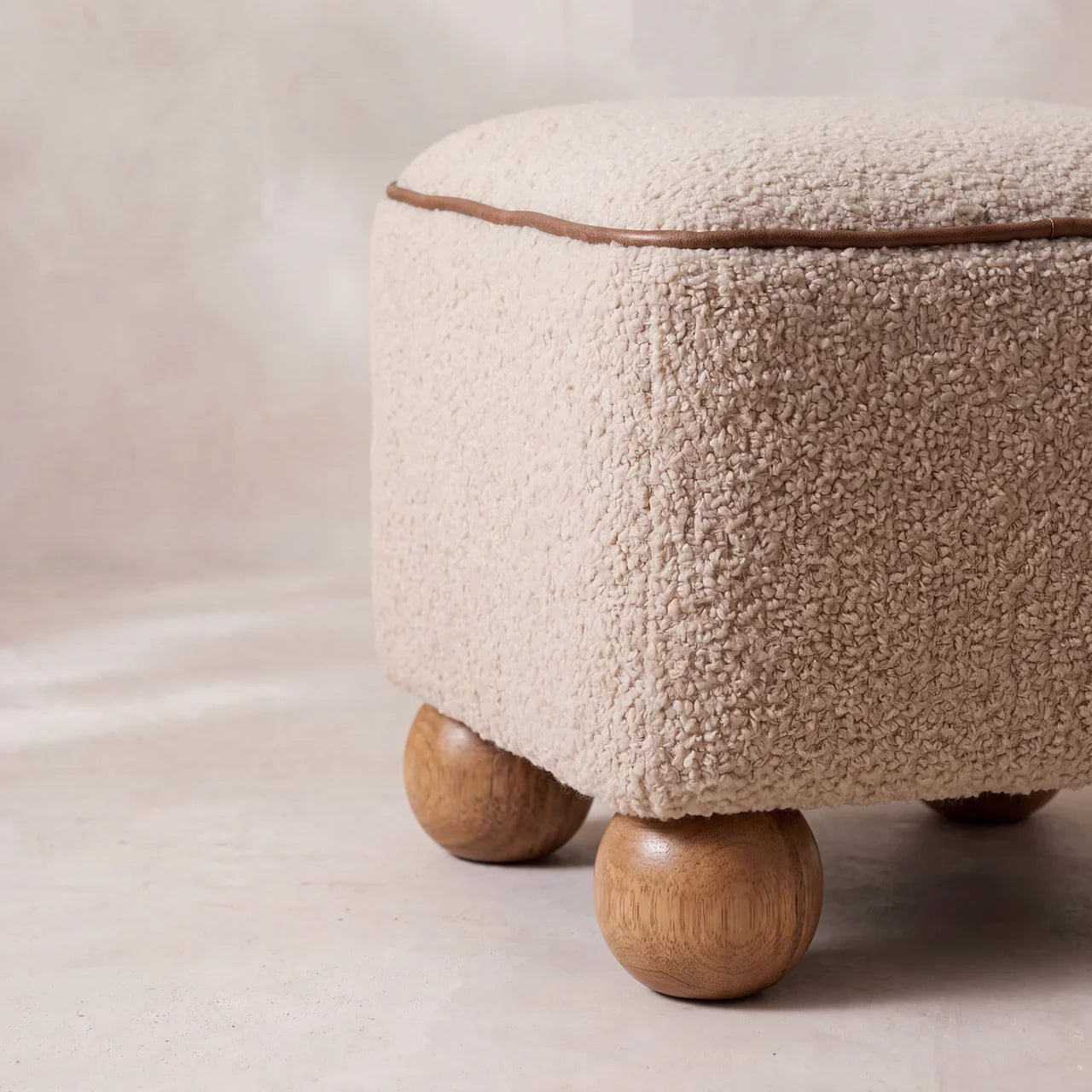 The Cove Footstool with Ball Feet