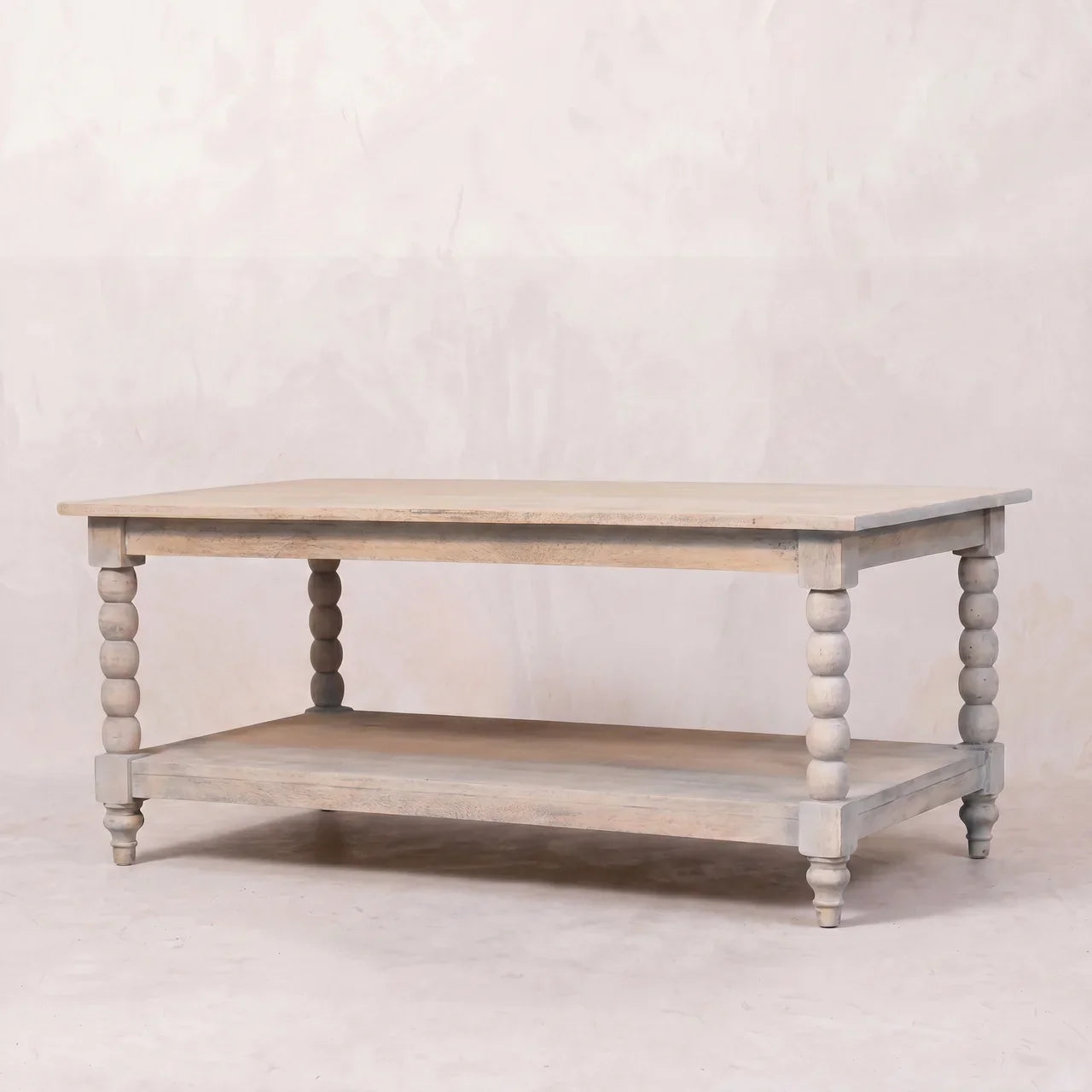 Solid Wood Acid Washed Coffee Table
