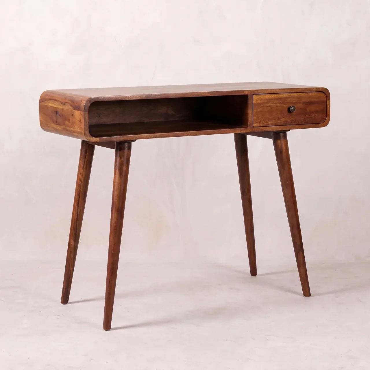 Curved Chestnut Writing Desk