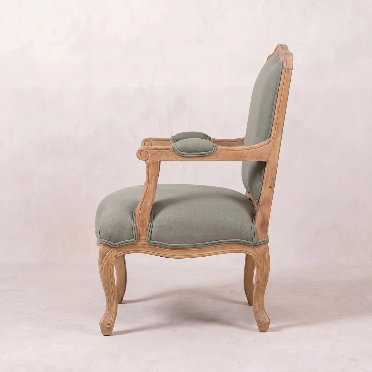 French Style Upholstered Armchair