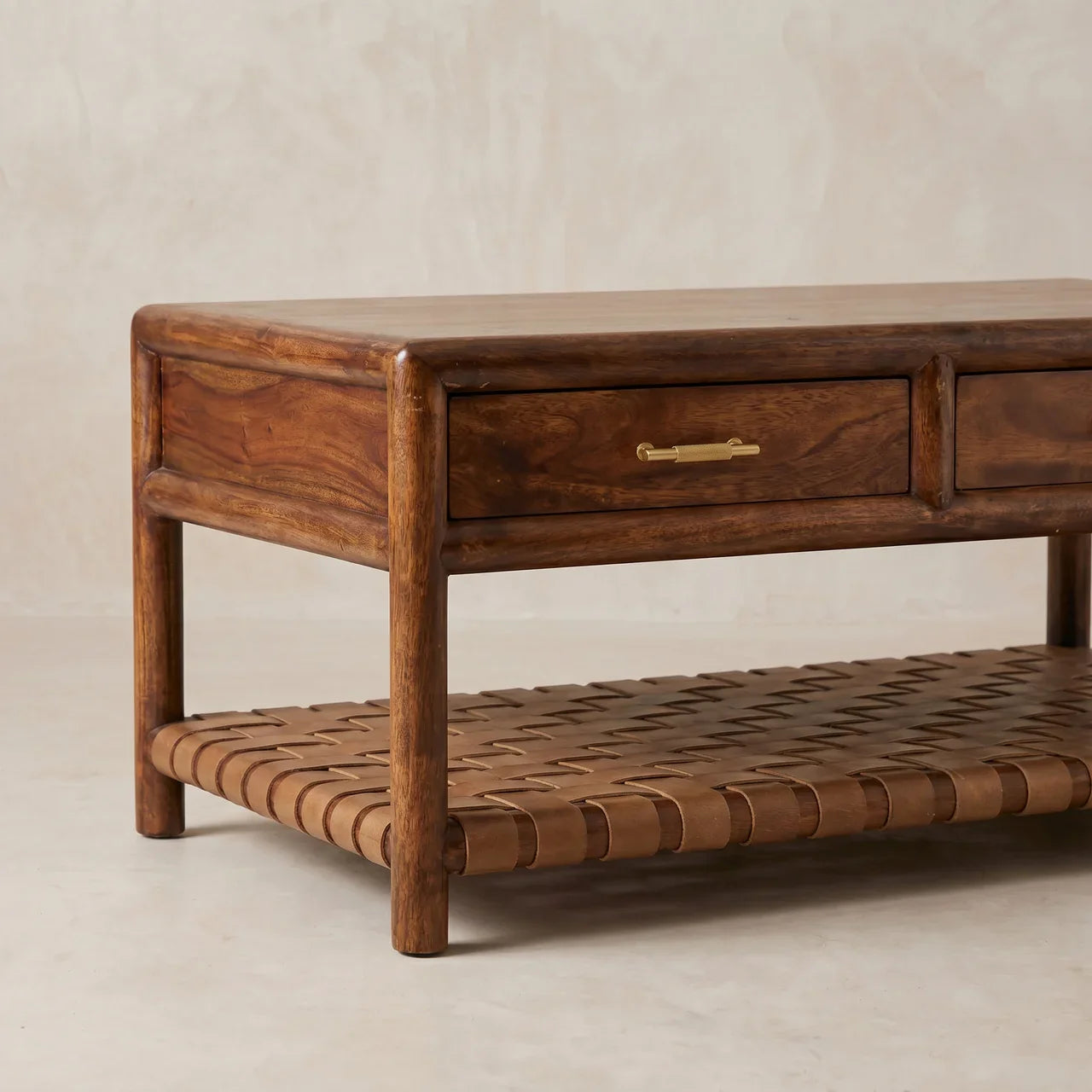 Regency Woven Coffee Table with 4 drawers