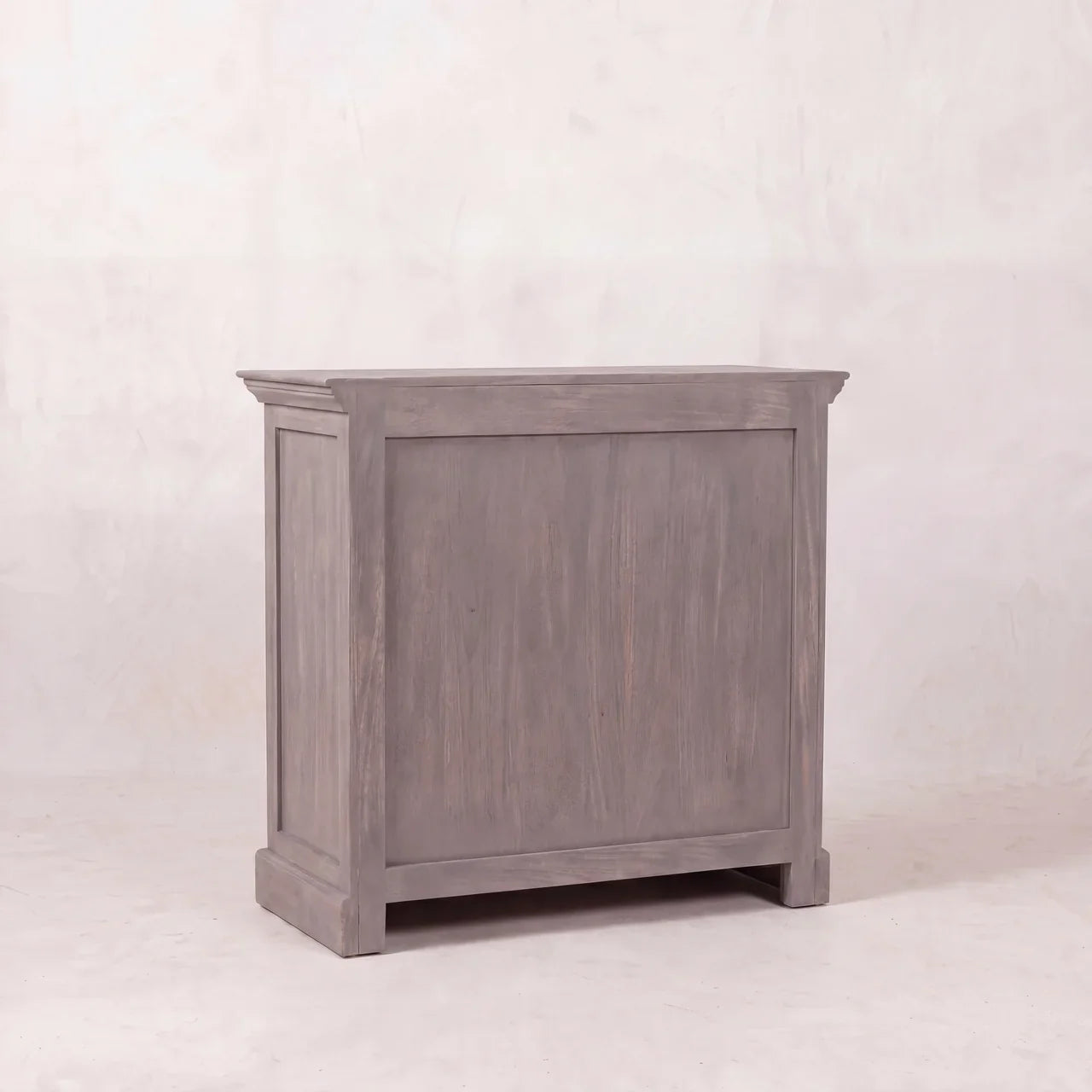 Stone Finish Cabinet with Glazed Doors