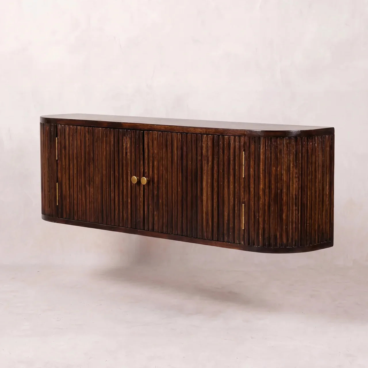 Chunky Chestnut Wall Mounted Console