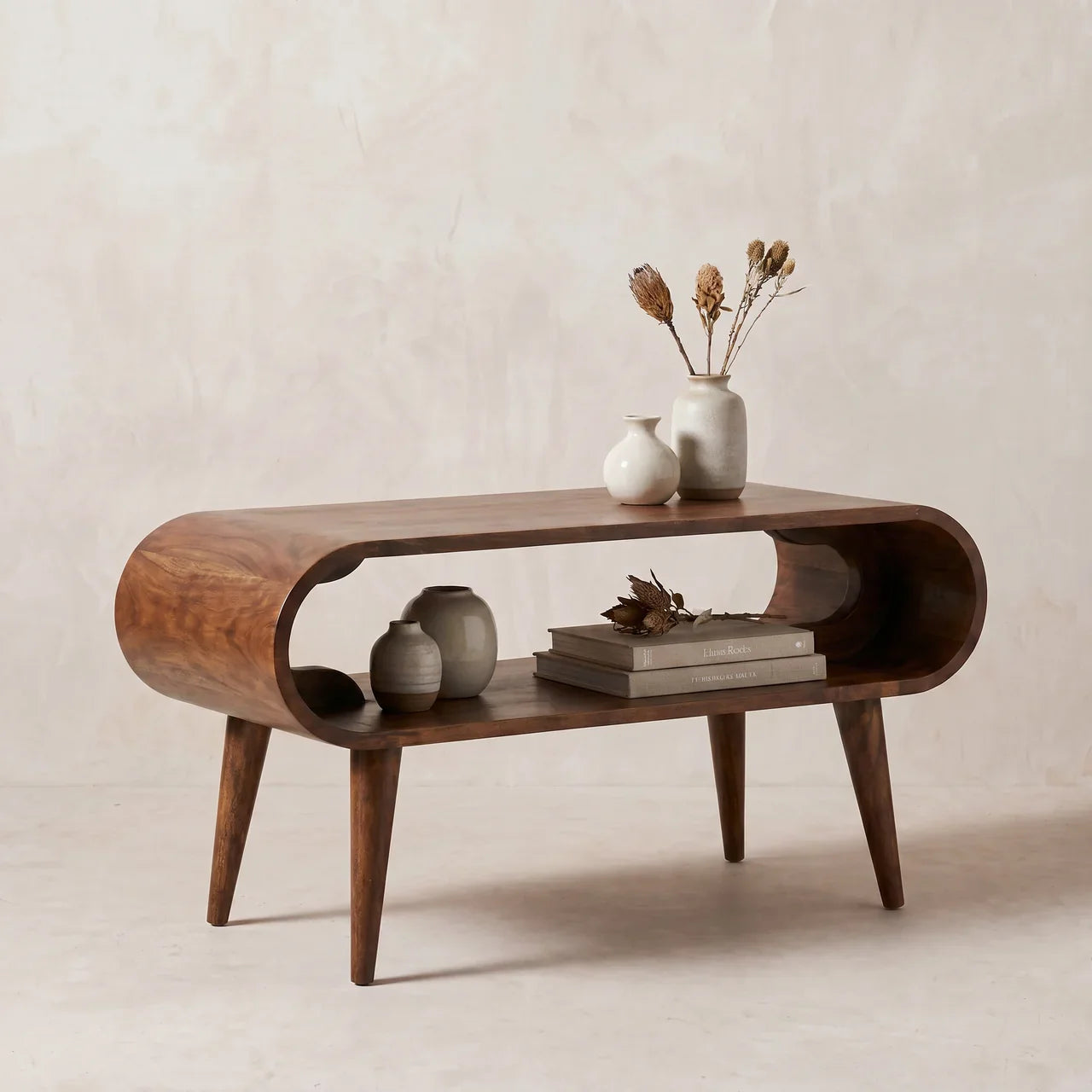 Open California Walnut Coffee Table