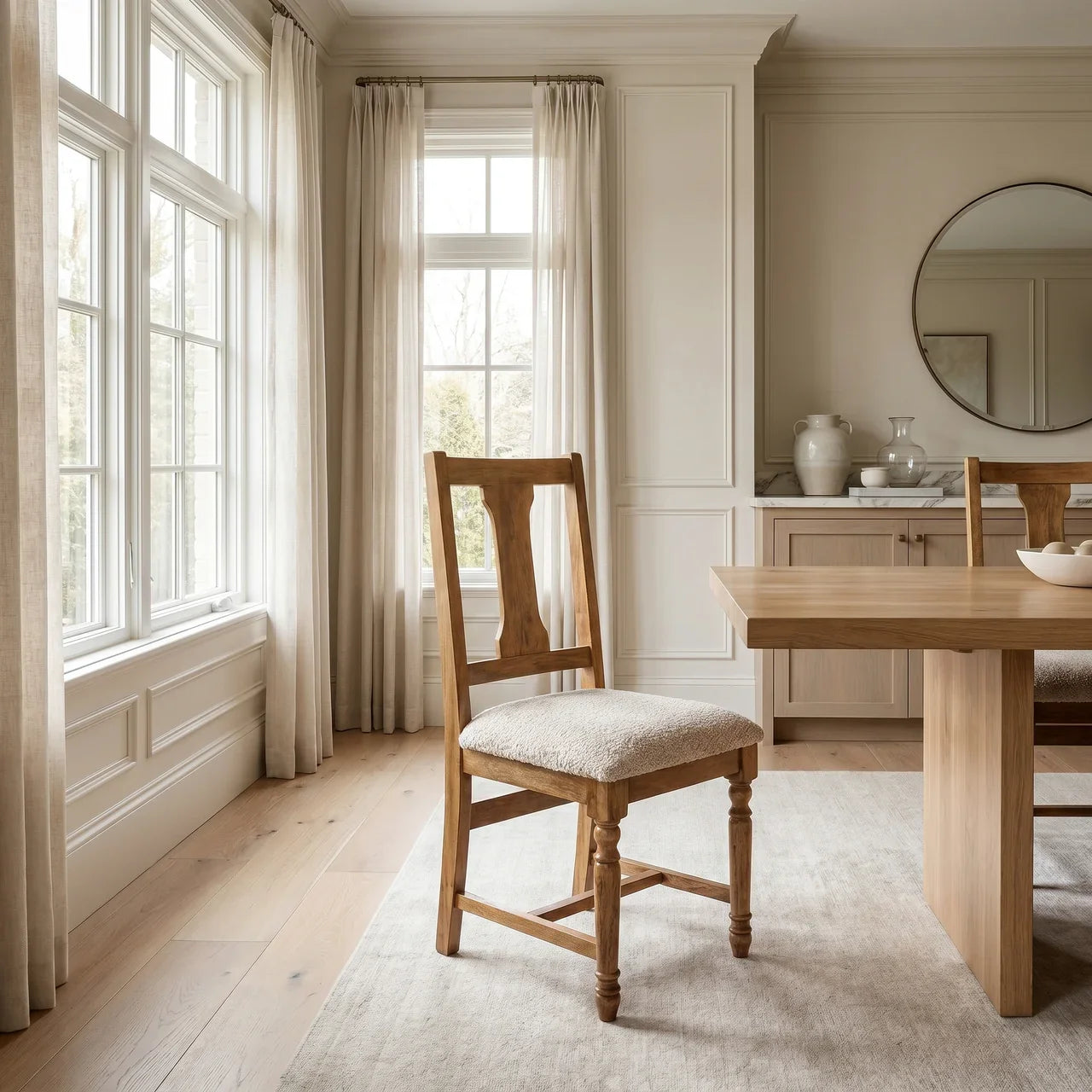 Writing Chair with Turned Legs