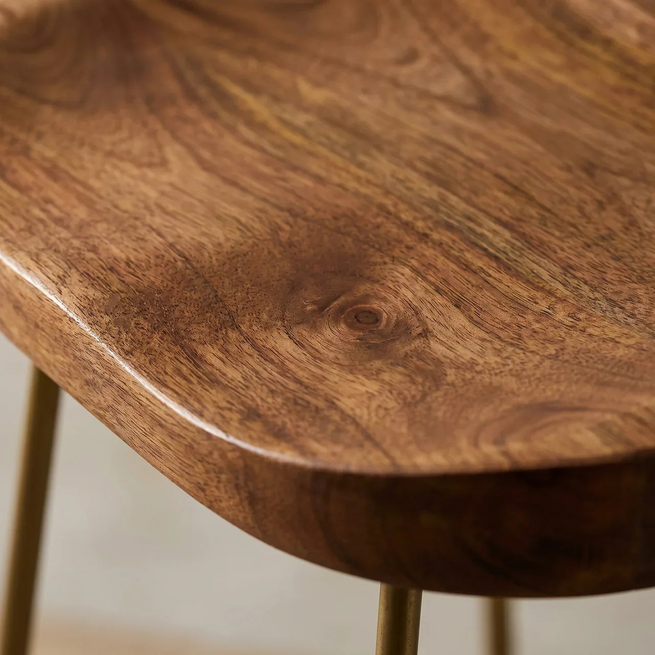 Gold Iron Bar Stool