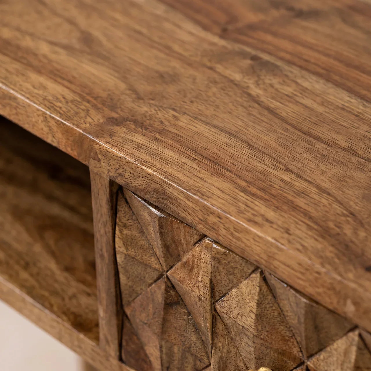 Diamond Carved Writing Desk
