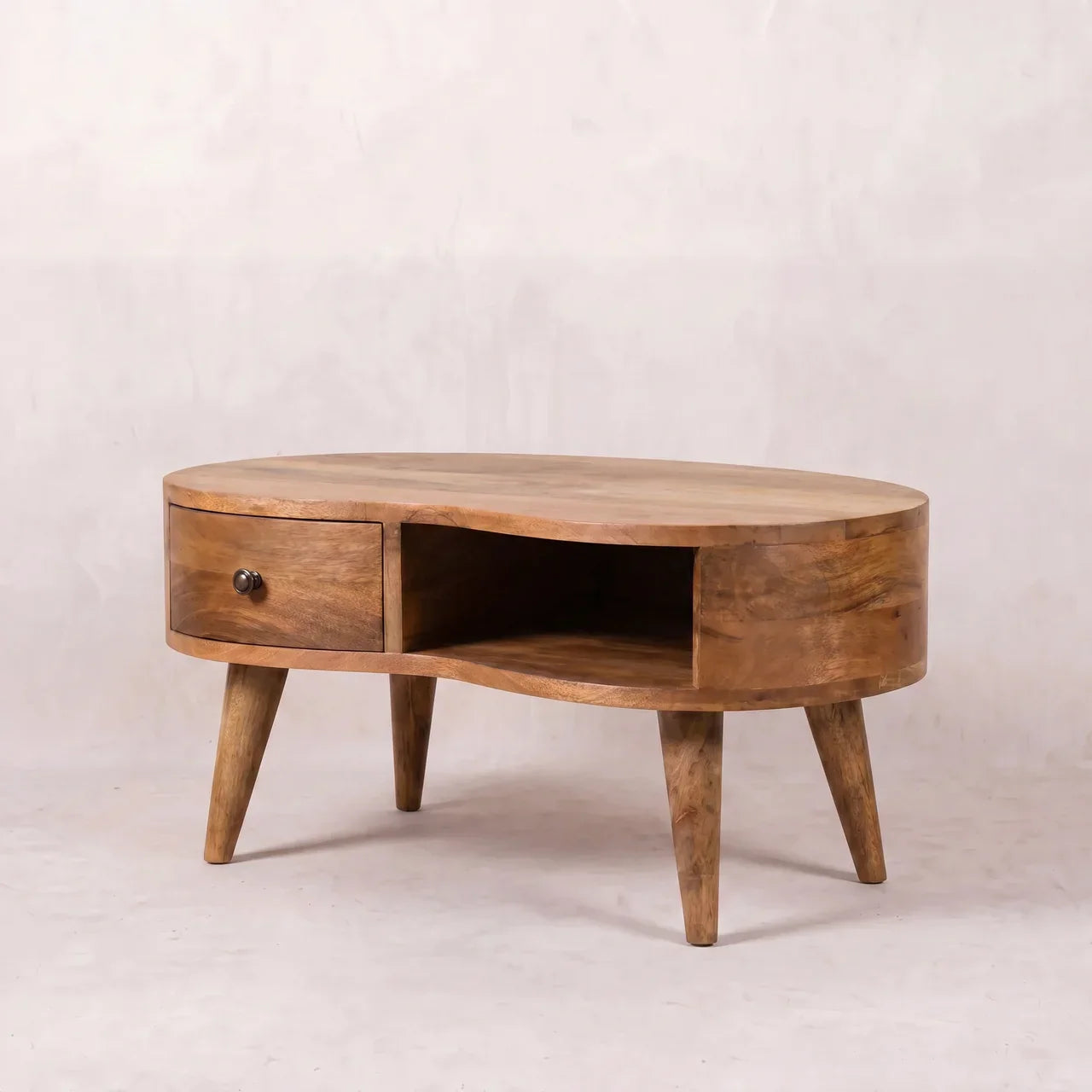 Mini Oak-ish Wave Coffee Table