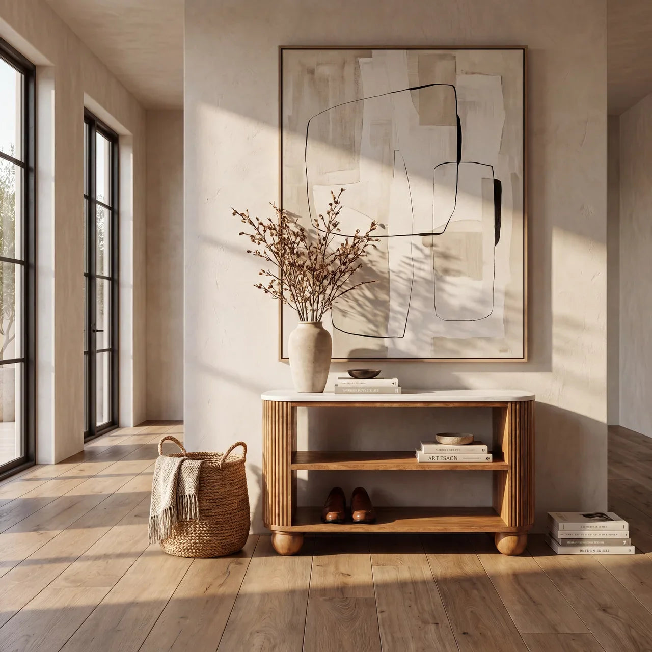Beaumont Marble Shoe Bench