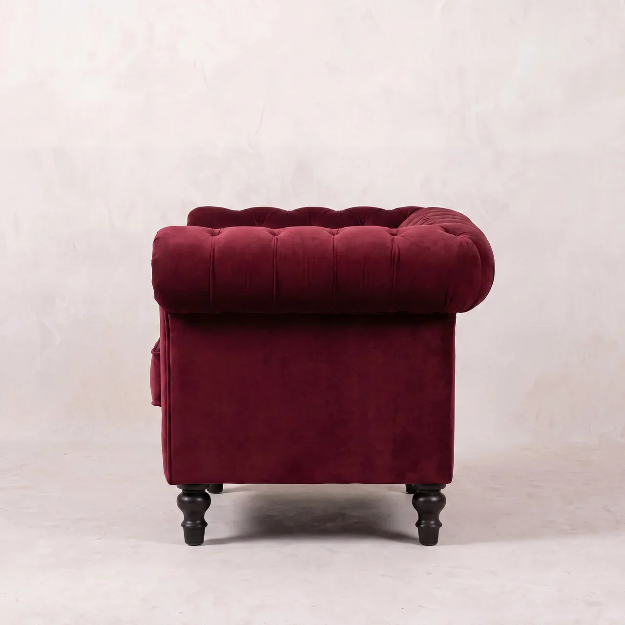 Wine Red Chesterfield Armchair