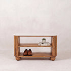 The Cove Marble Shoe Bench