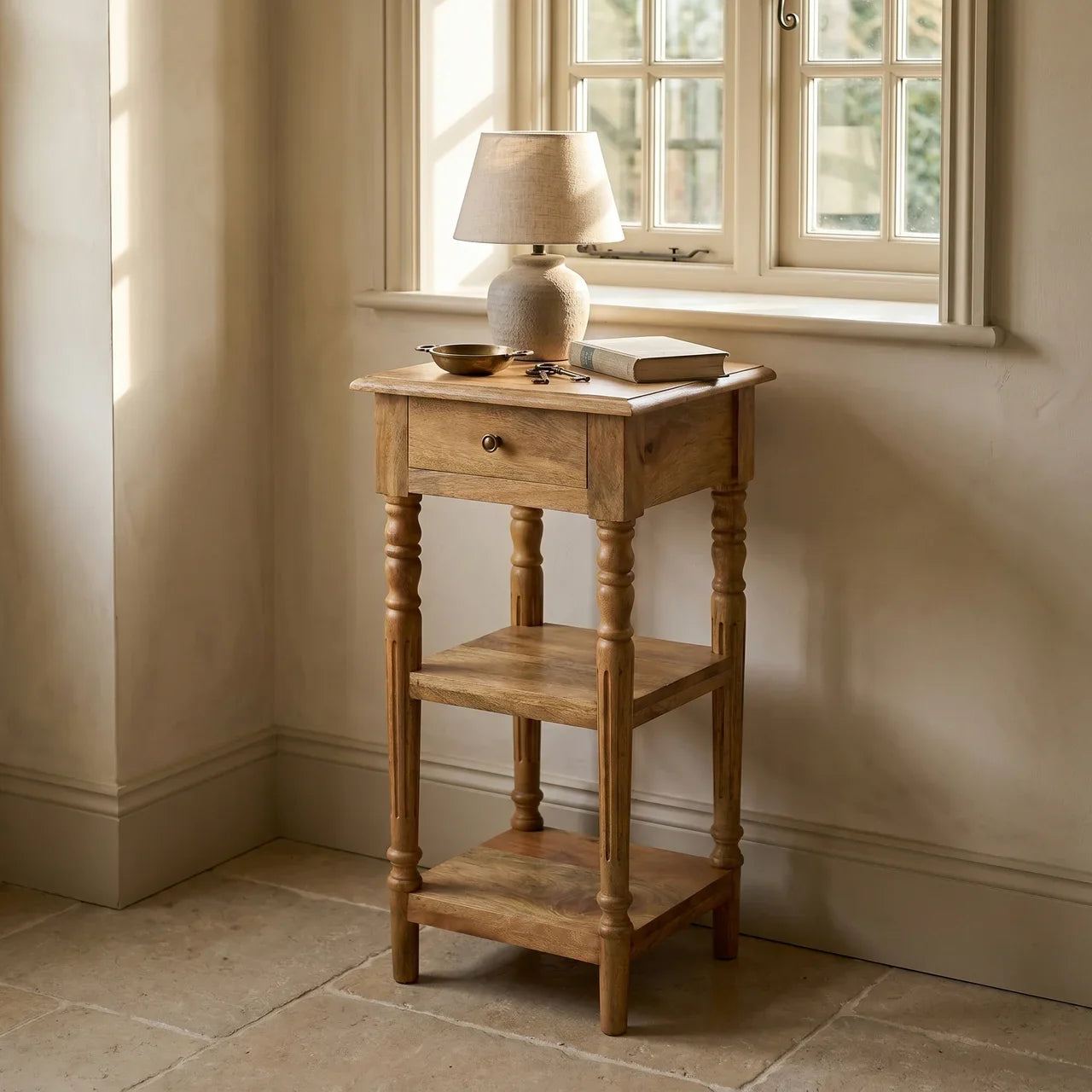 Turned Leg Telephone Table