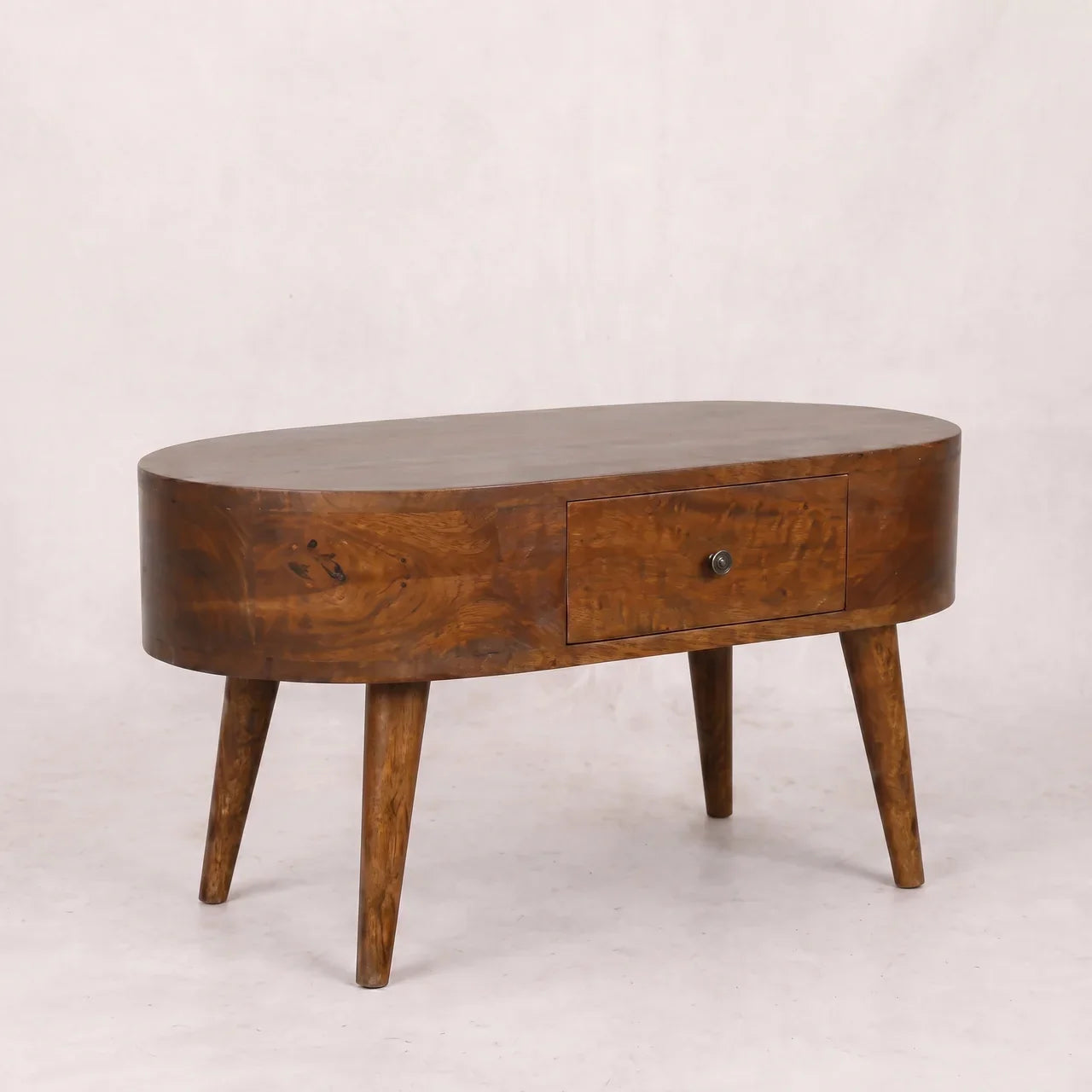 Chestnut Rounded Coffee Table
