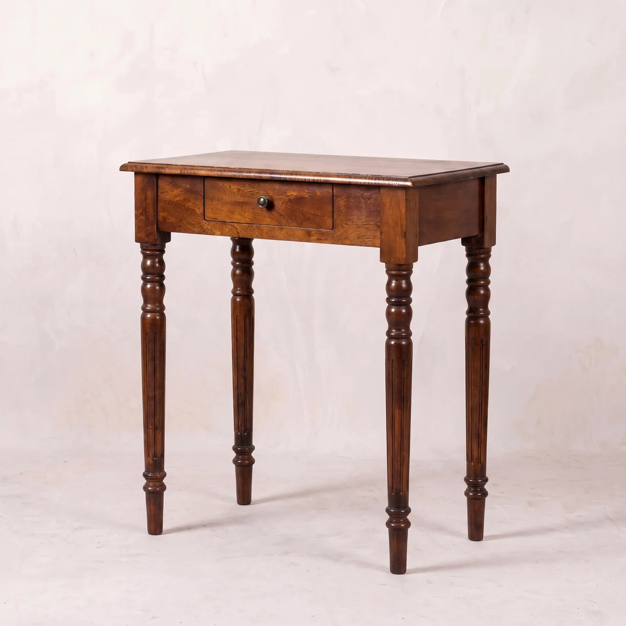 Chestnut Turned Leg Writing Desk