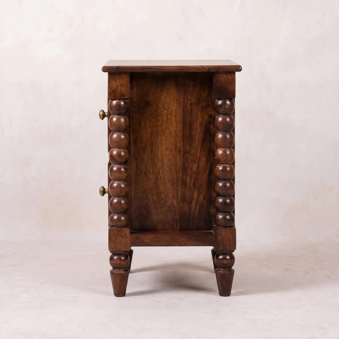 Solid Wood Winewood Oak Nightstand 21.5"
