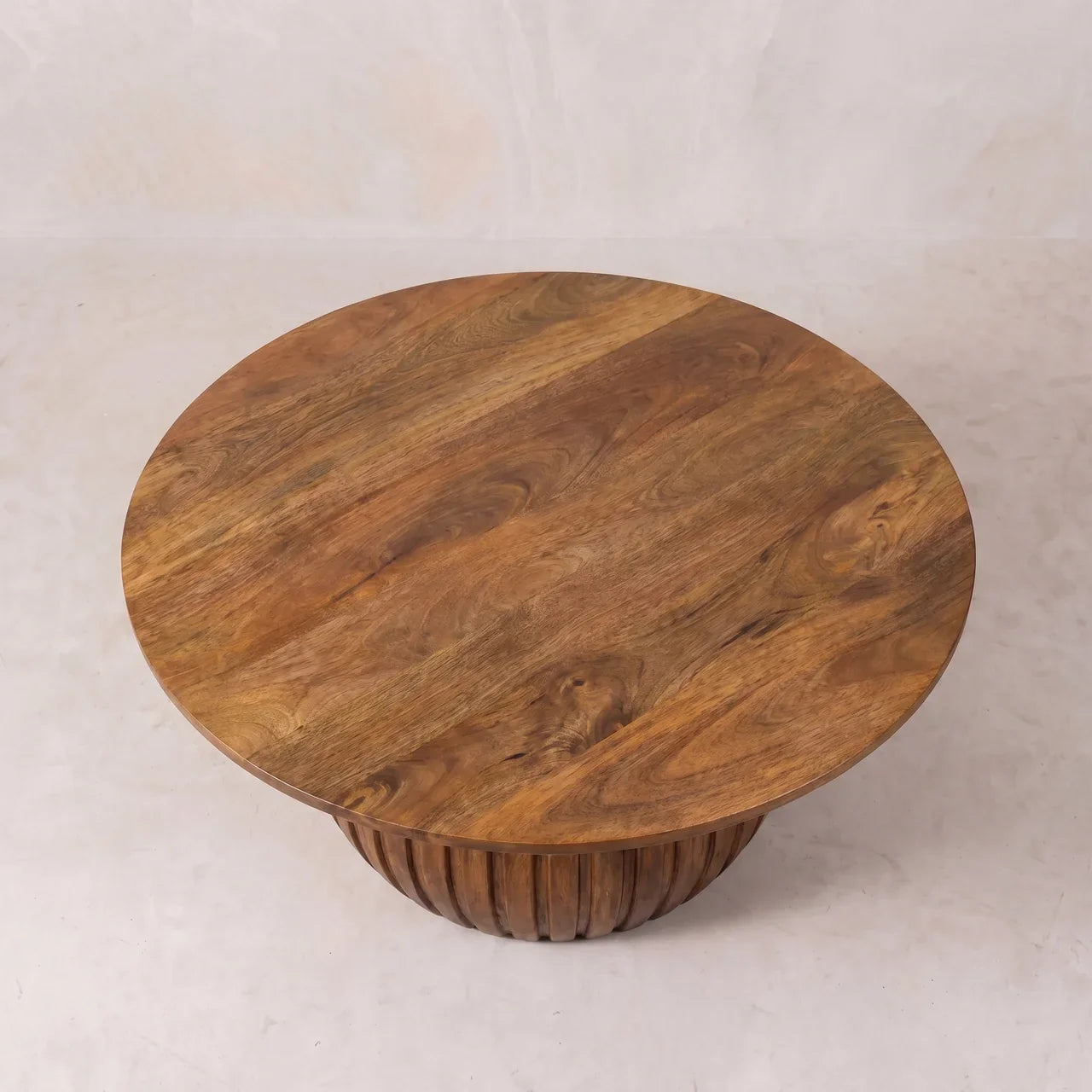 Round Fluted Coffee Table