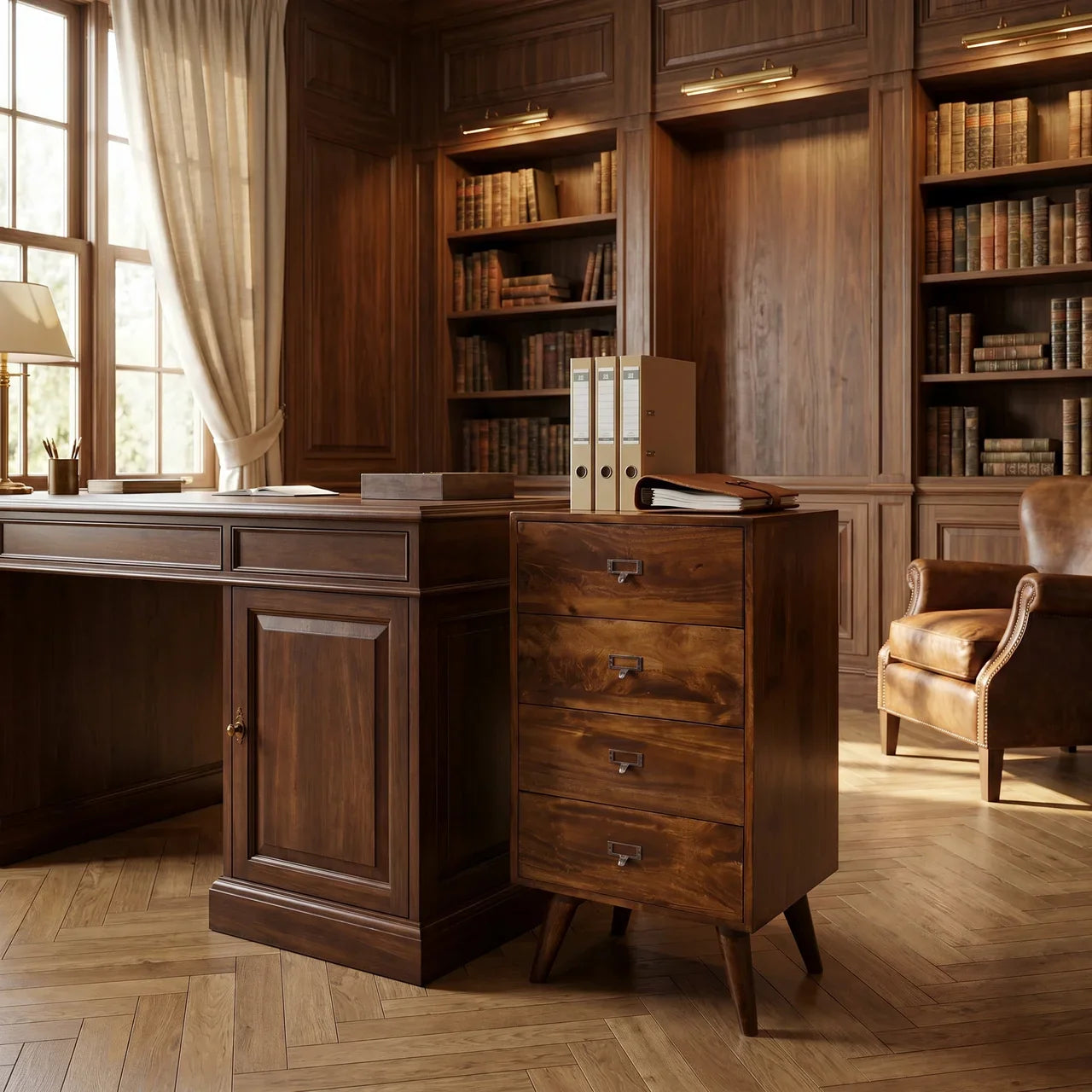 Chestnut Filing Cabinet