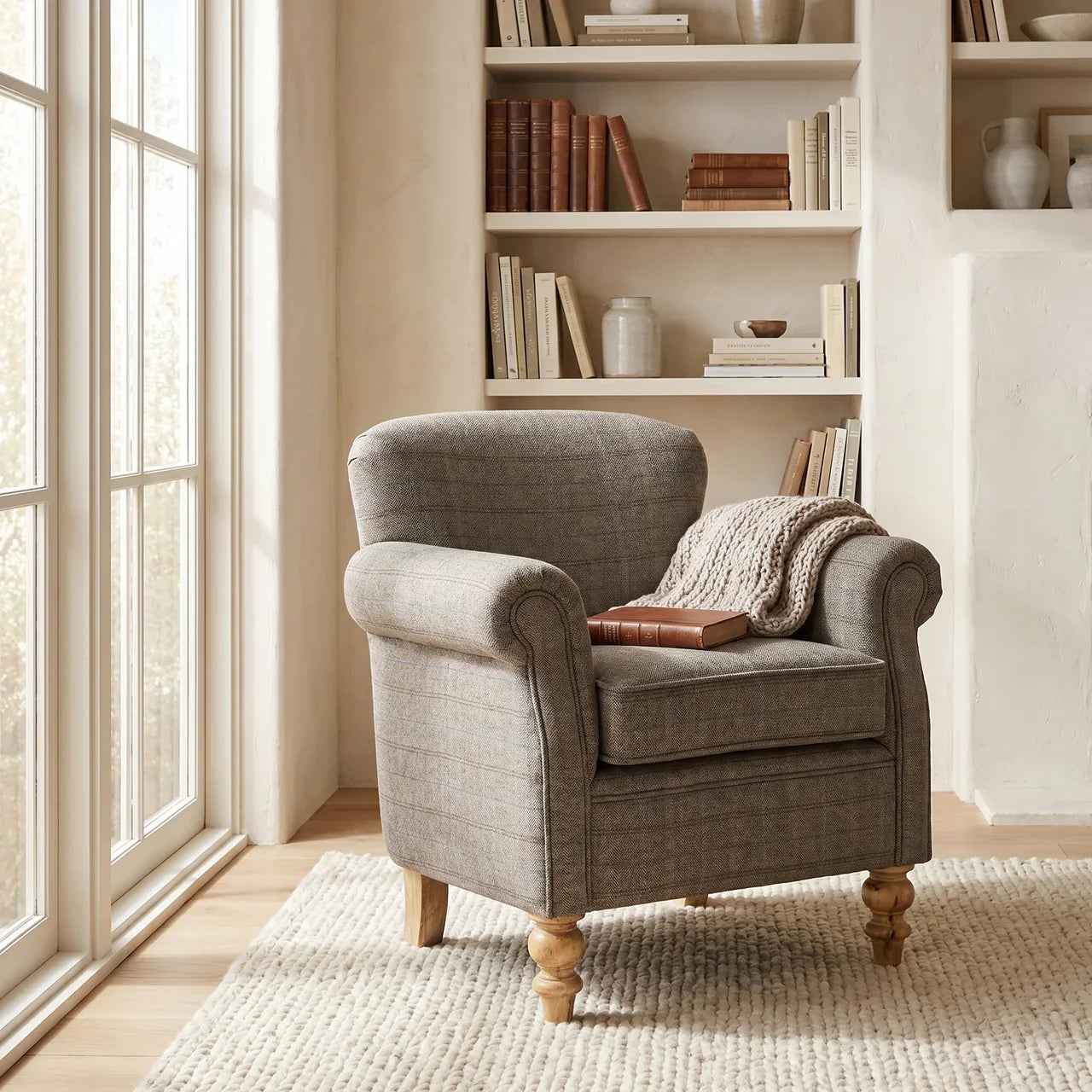 Multi-Tweed Armchair