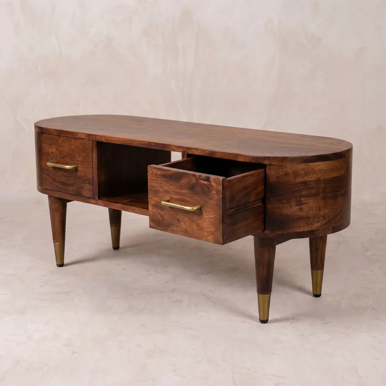 Valenza Curved Media Console