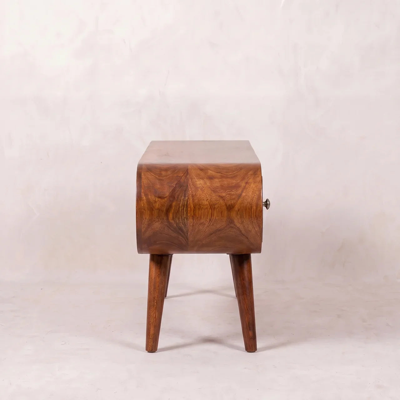 Chestnut Circular TV Unit