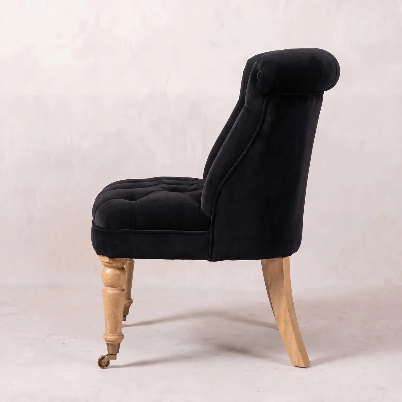 Black Velvet Accent Chair