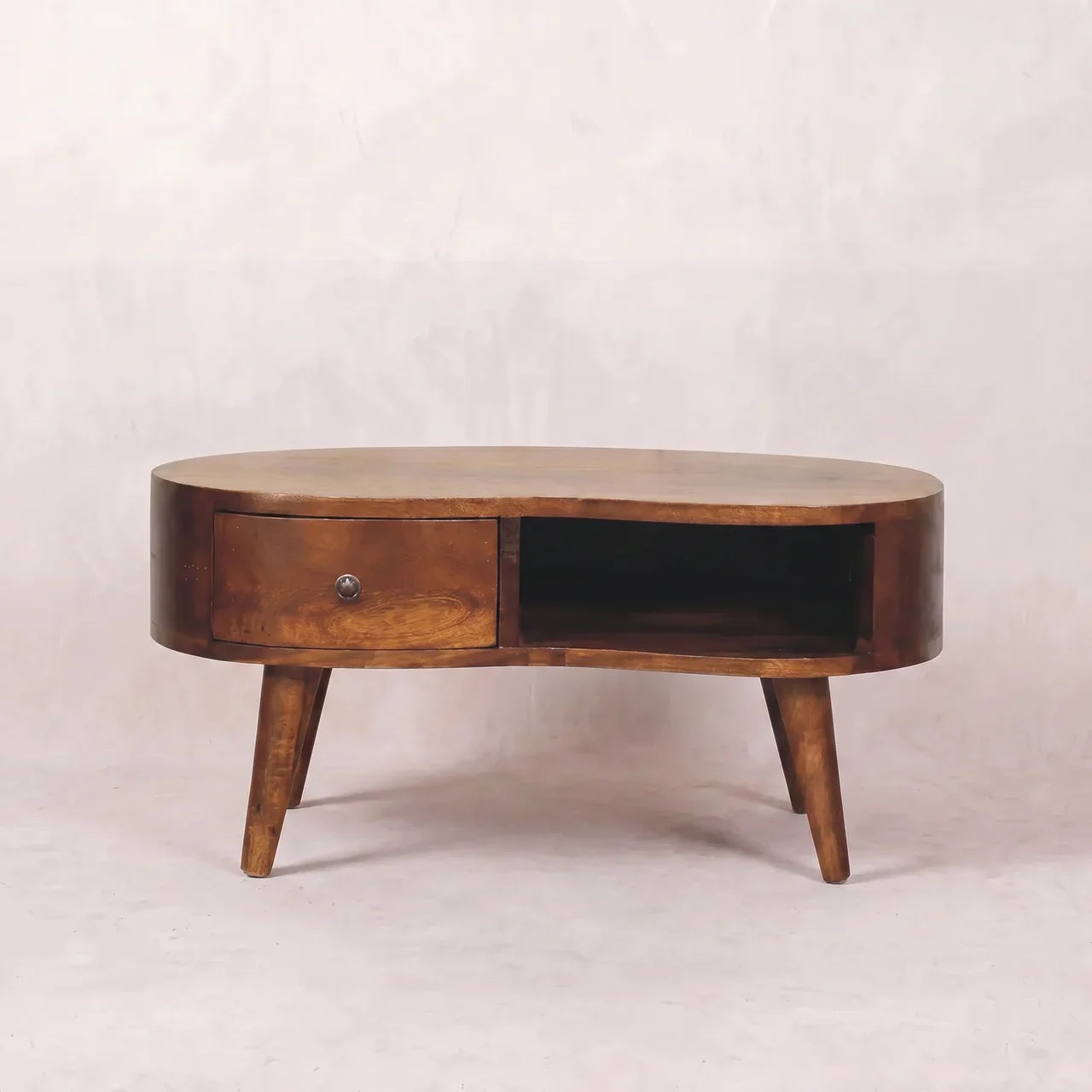 Mini Chesnut Wave Coffee Table