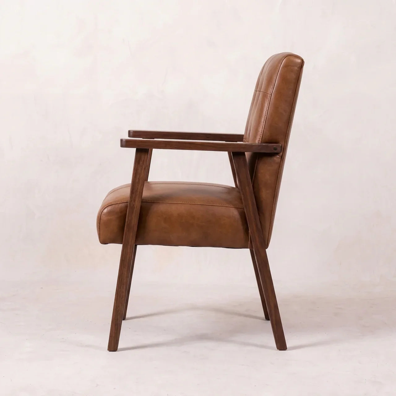 Brown Buffalo Leather Chair