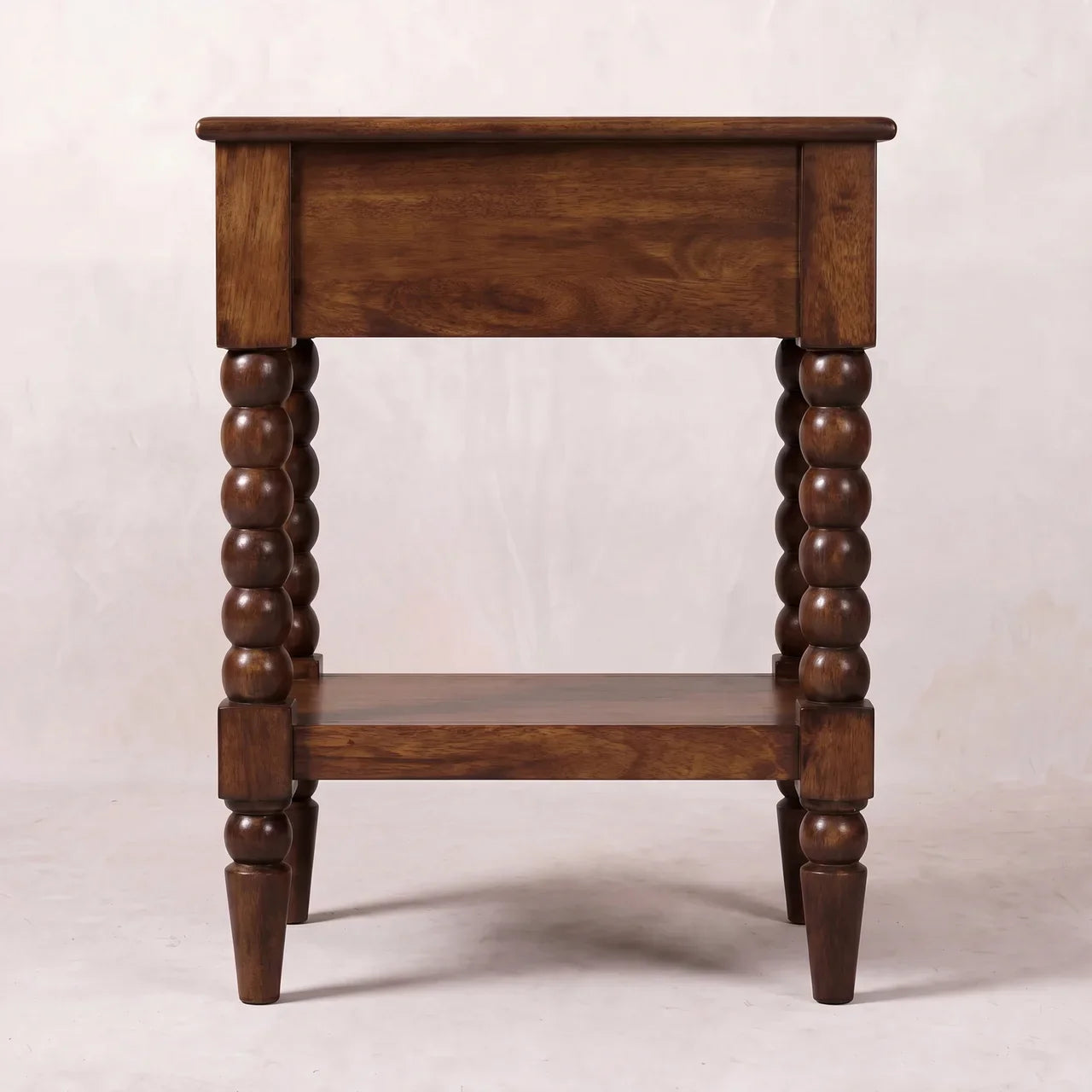 Solid Wood Chestnut One Drawer Side Table