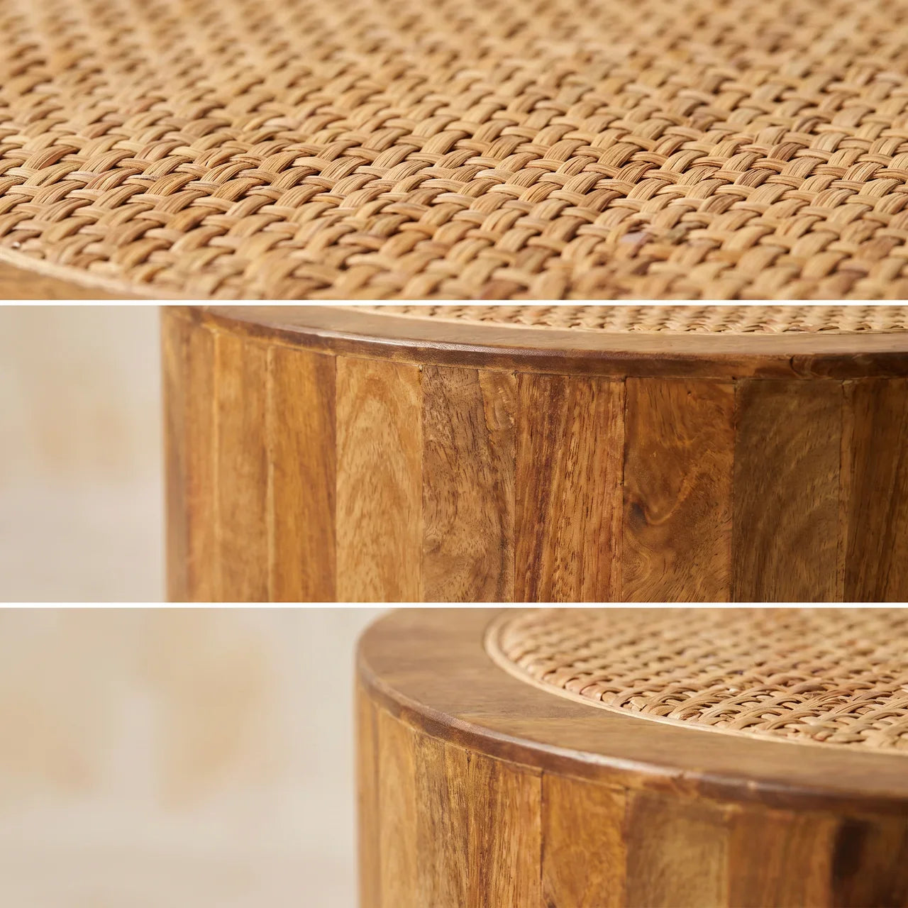 Saffron Rattan Coffee Table