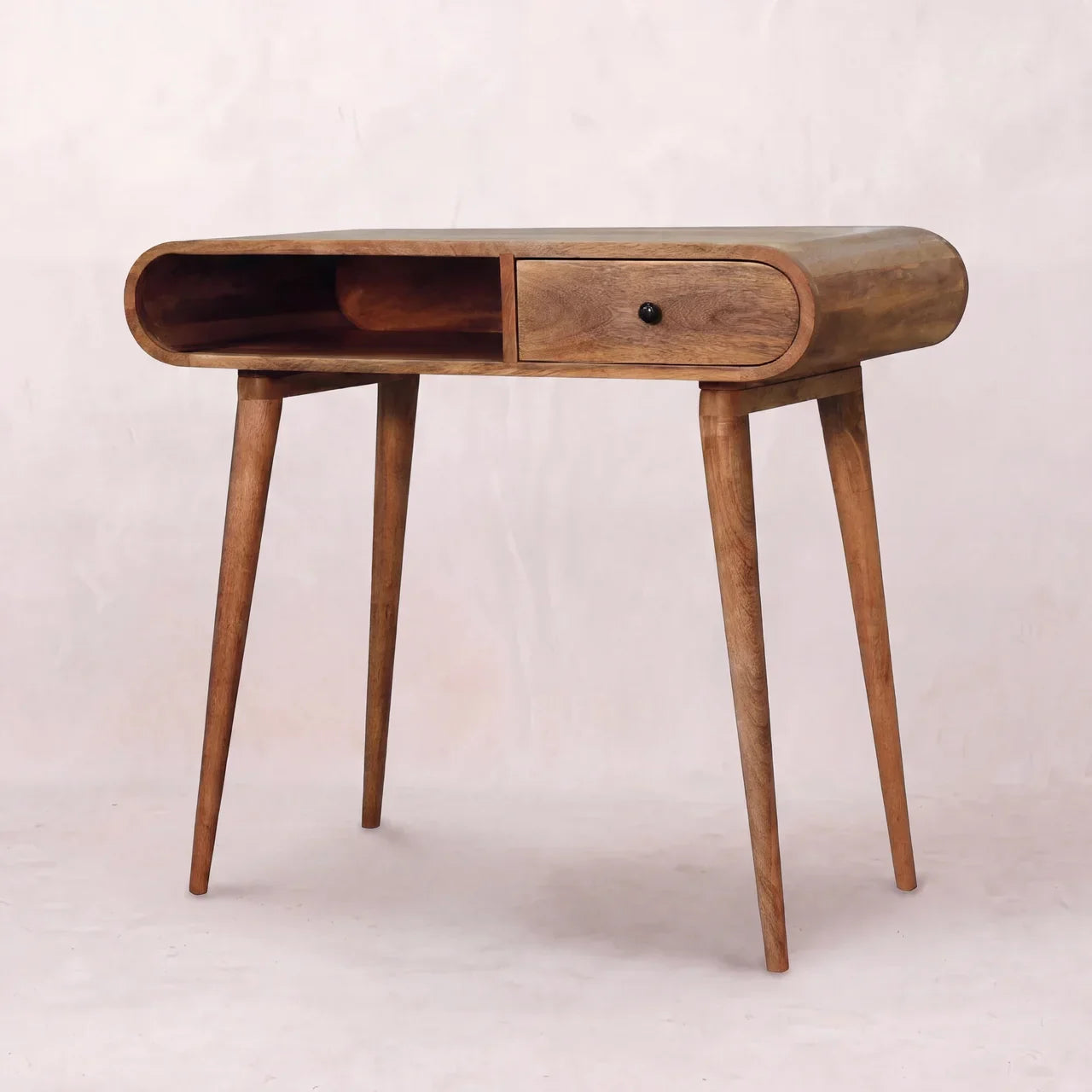 Curved Chestnut Writing Desk