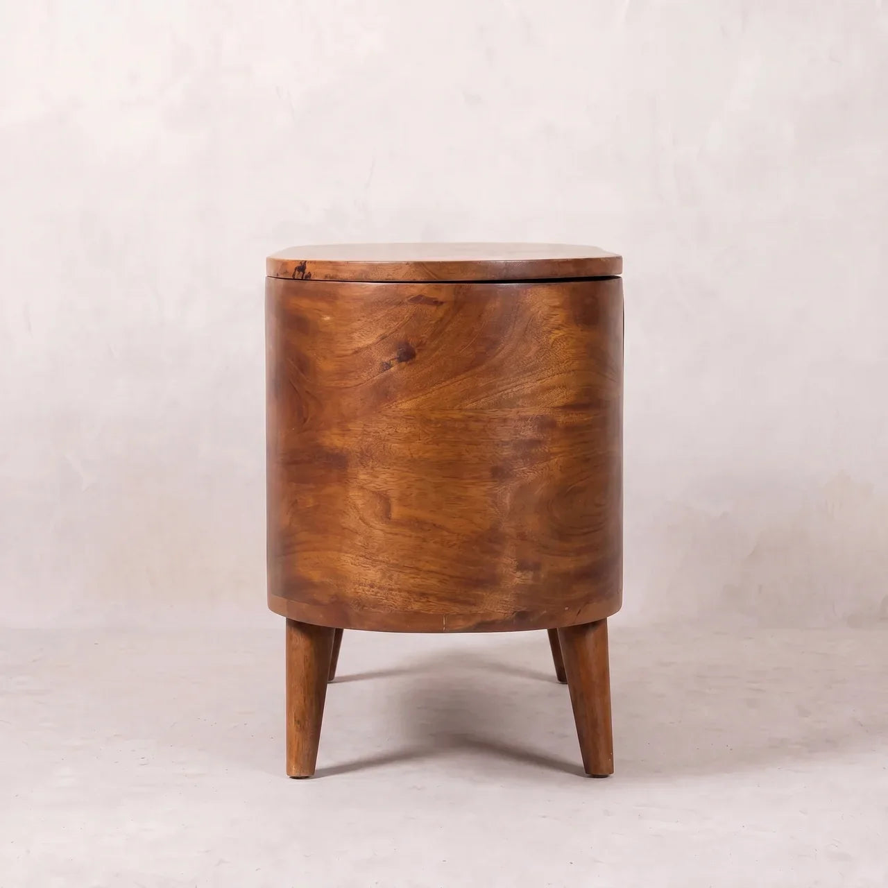 Chestnut Rounded Lid up Blanket Box