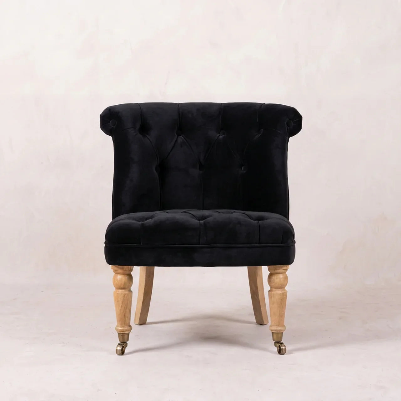 Black Velvet Accent Chair