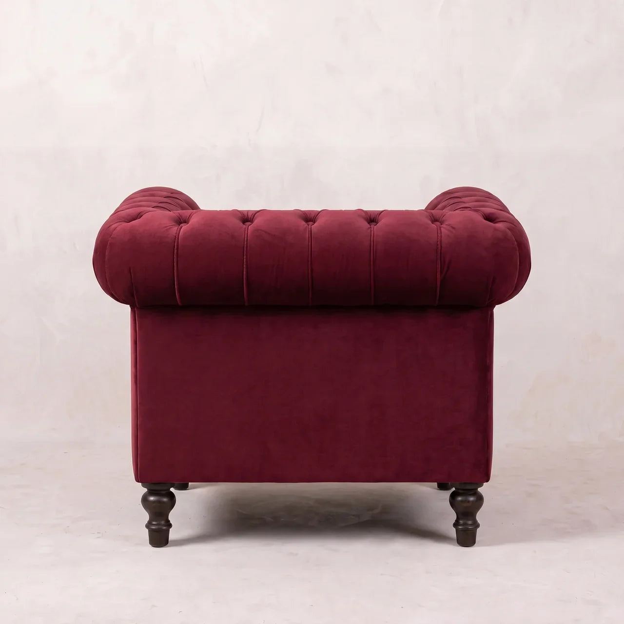 Wine Red Chesterfield Armchair