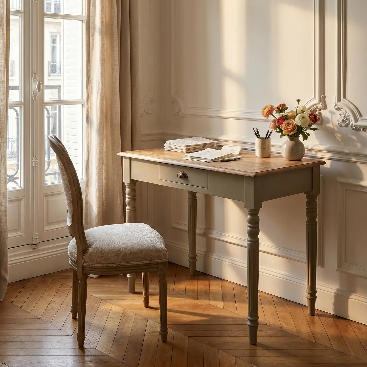 Hand Painted Writing Desk