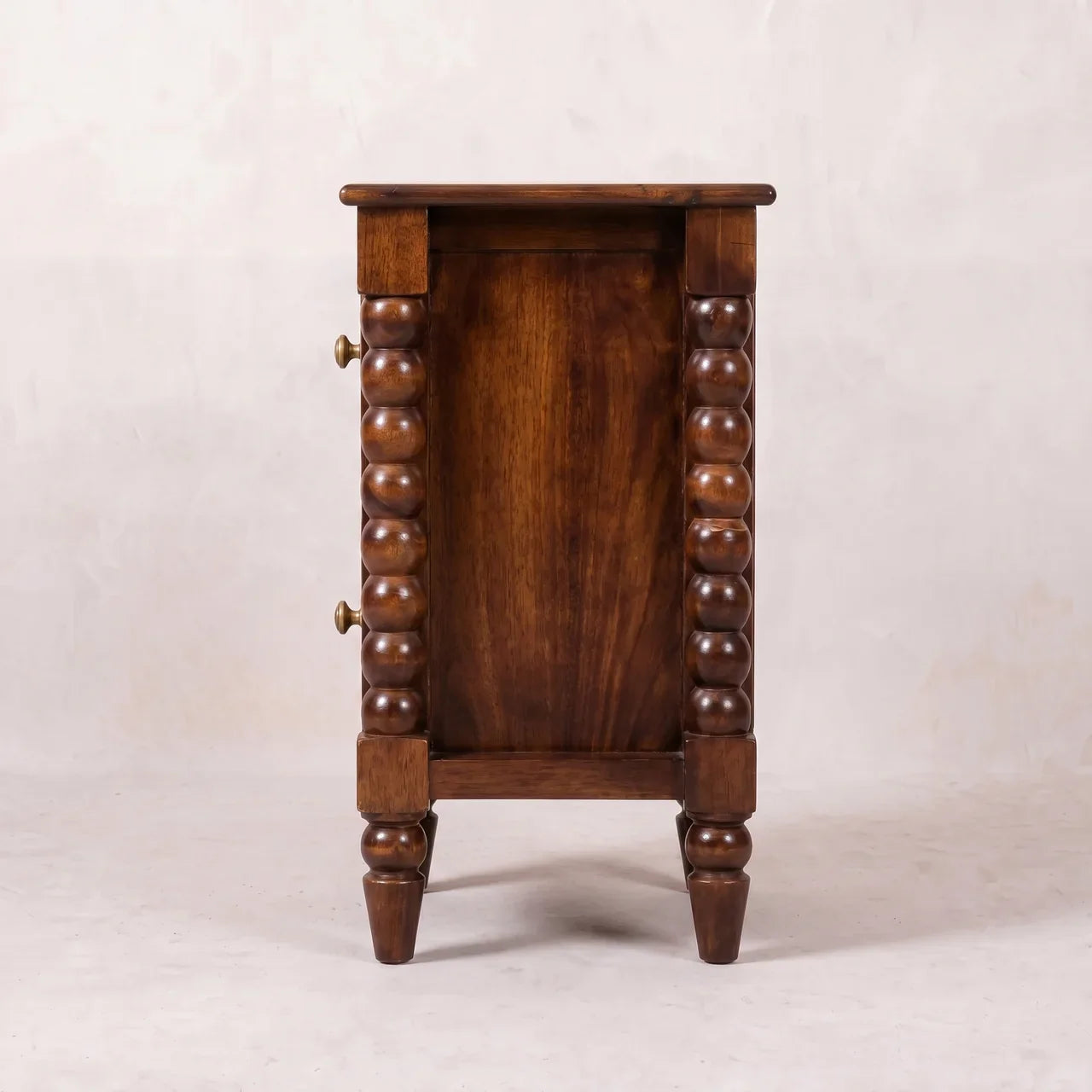 Solid Wood Winewood Oak Nightstand 21.5"