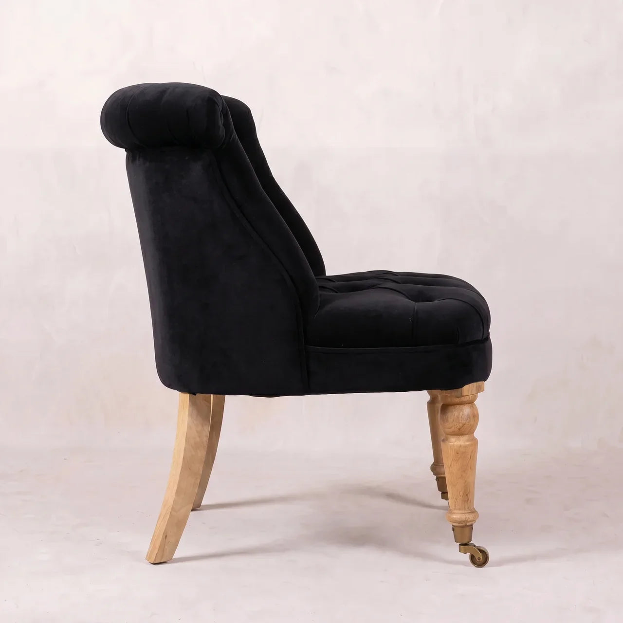 Black Velvet Accent Chair