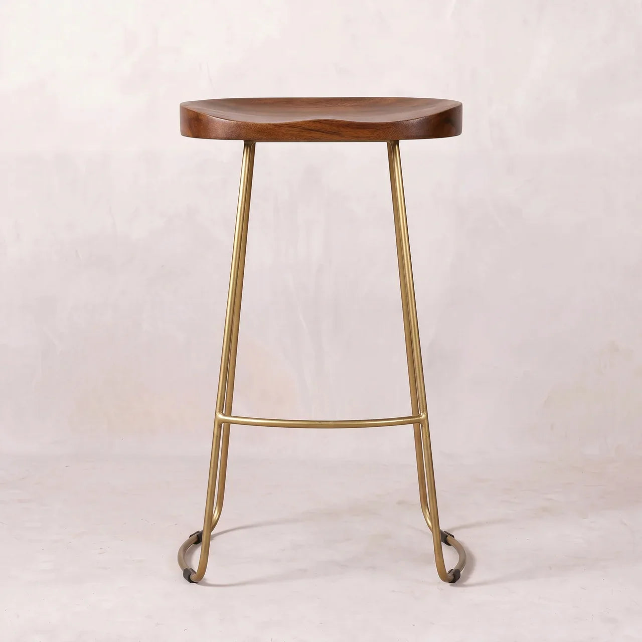 Gold Iron Bar Stool