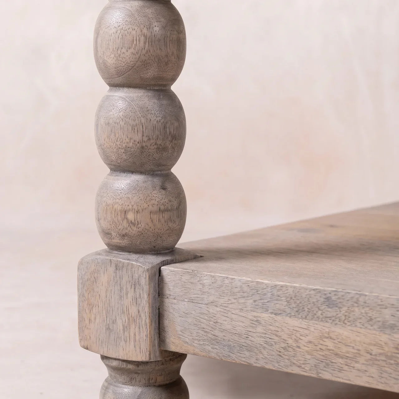 Spindle Acid Wash Coffee Table