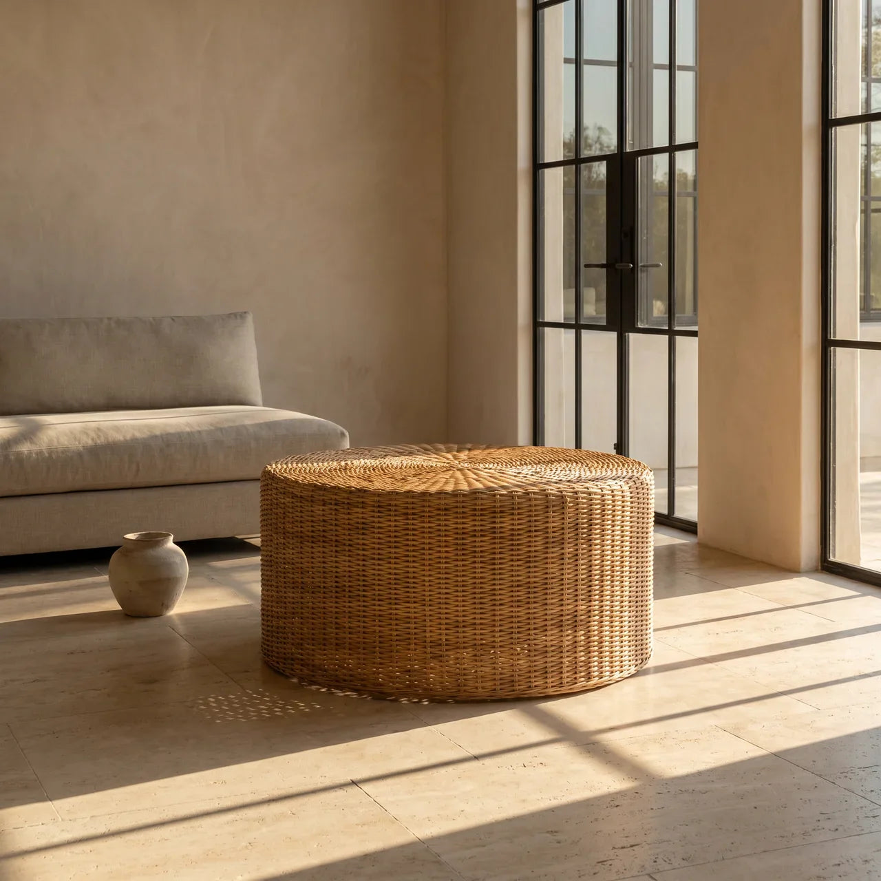 Regency Round Woven Coffee Table