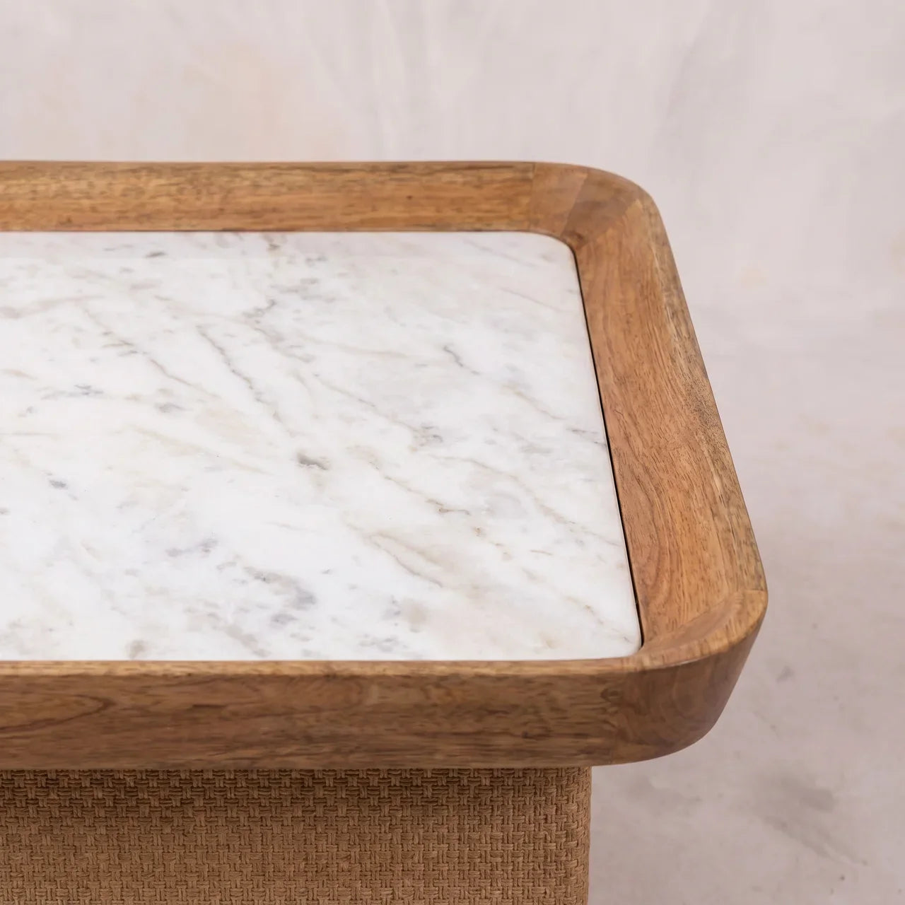 Marble Top Chatai Coffee Table