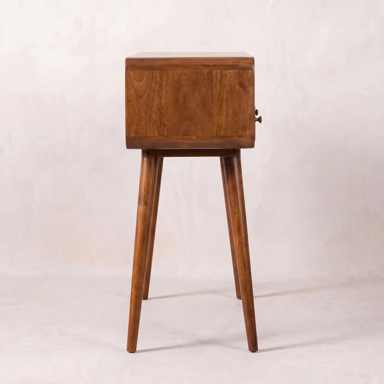 Curved Chestnut Console Table
