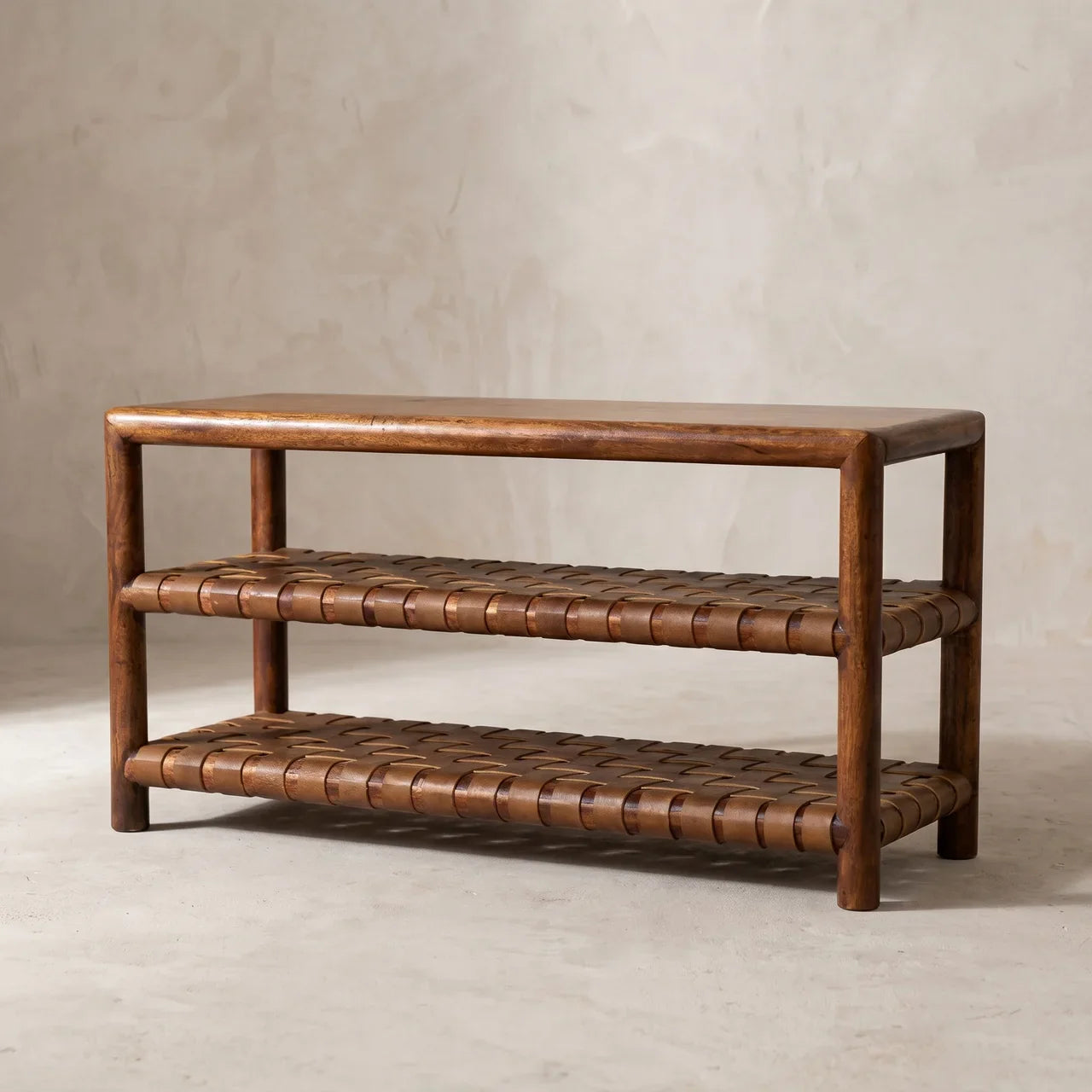 Regency Woven Chestnut 2 slot Shoe Rack