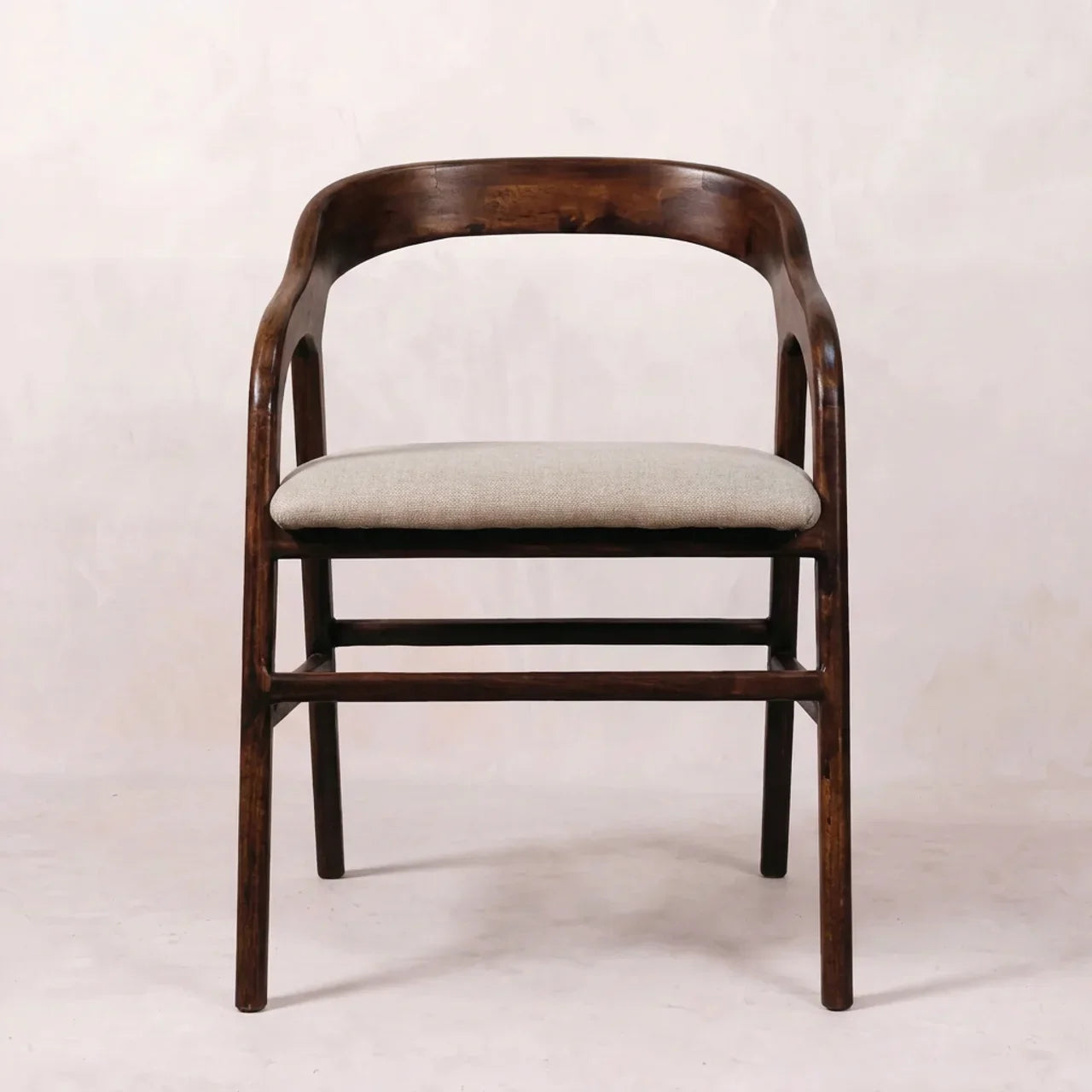 Chestnut Linen Deco Chair